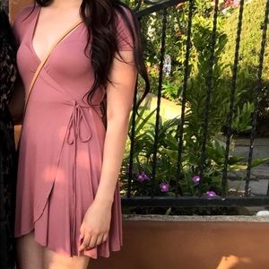 Dusty pink dress